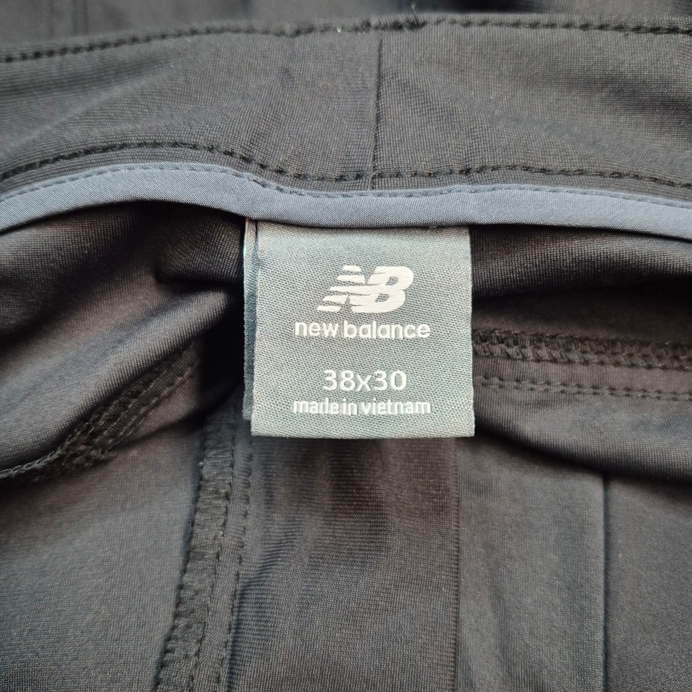 New Balance Mens 38x30 Performance Tech Pants Black Golf Travel RN130893 - Picture 7 of 11